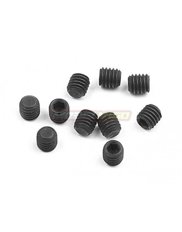 PISIONEROS MDV ACERO NEGRO ALTA CALIDAD 10PCS (M3X4)