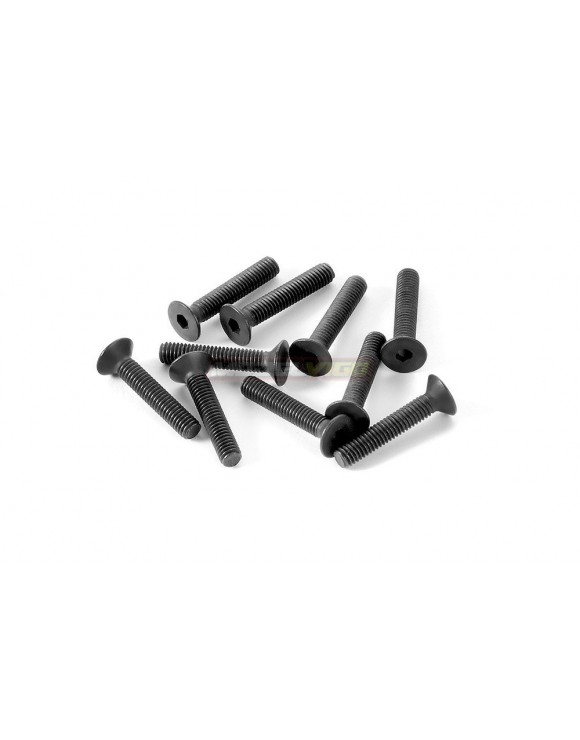 TORNILLOS MDV ACERO NEGRO CABEZA AVELLANADA ALTA CALIDAD 10PCS (M3X16M)