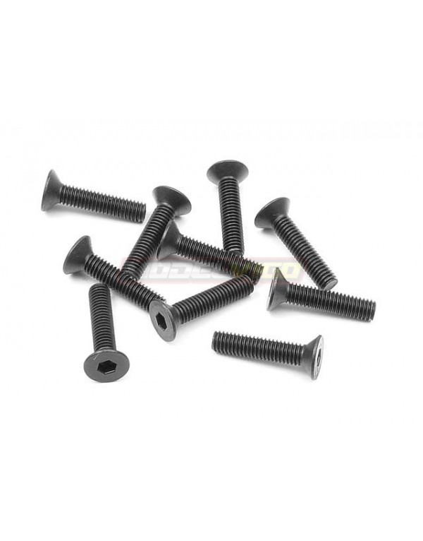 TORNILLOS MDV ACERO NEGRO CABEZA AVELLANADA ALTA CALIDAD 10PCS (M3X14M)