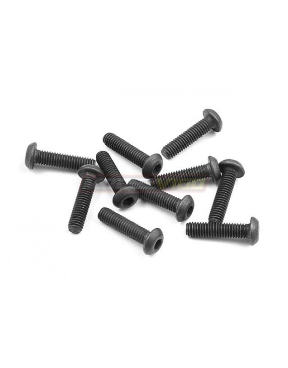 TORNILLOS MDV ACERO NEGRO CABEZA CILINDRICA ALTA CALIDAD 10PCS (M3X12M)