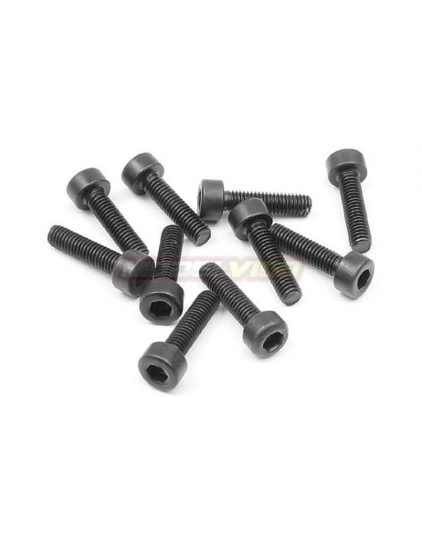 TORNILLOS MDV ACERO NEGRO CABEZA CILINDRICA ALTA CALIDAD 10PCS (M3X12M)