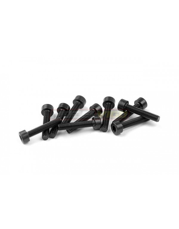 TORNILLOS MDV ACERO NEGRO CABEZA CILINDRICA ALTA CALIDAD 10PCS (M3X15M)