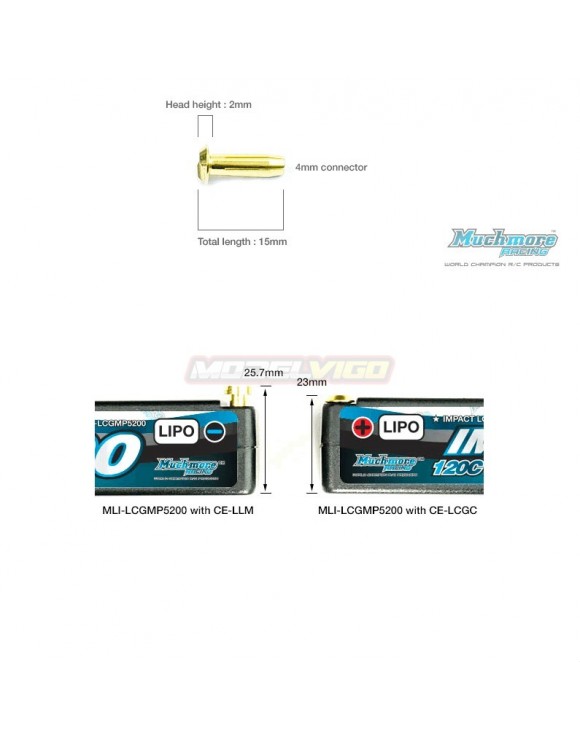 CONECTOR MUCHMORE LCG 4MM