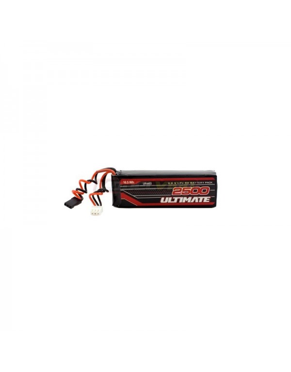 BATERÍA ULTIMATE LiFe RECEPTOR PLANA 6.6v. 2500mAh CONEXIÓN JR