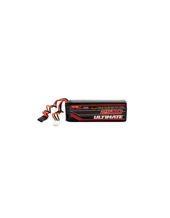 BATERÍA ULTIMATE LiFe RECEPTOR PLANA 6.6v. 2500mAh CONEXIÓN JR