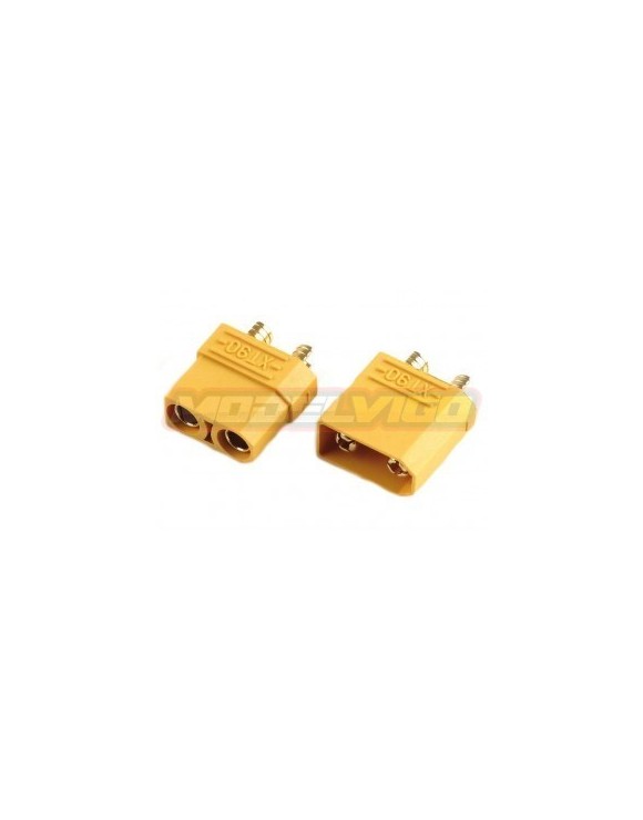 CONECTORES XT90 MDV MACHO/HEMBRA (1PAR)