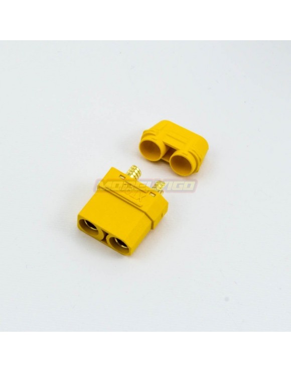 CONECTOR XT90 MDV MACHO ANTICHISPAZOS (1UNI)