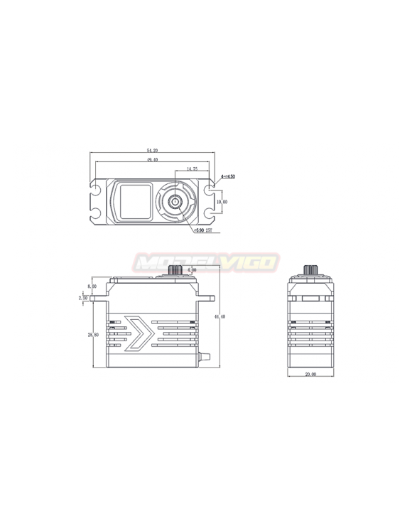 SERVO SRT BH927R HV 27KG 0.07S.