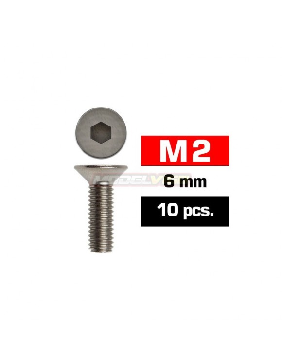 TORNILLOS M2X6MM AVELLANADO (10U.)