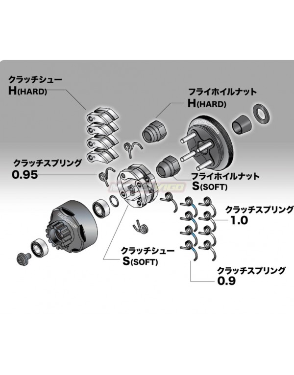 EMBRAGUE COMPLETO OS ENGINE ALUMINIO