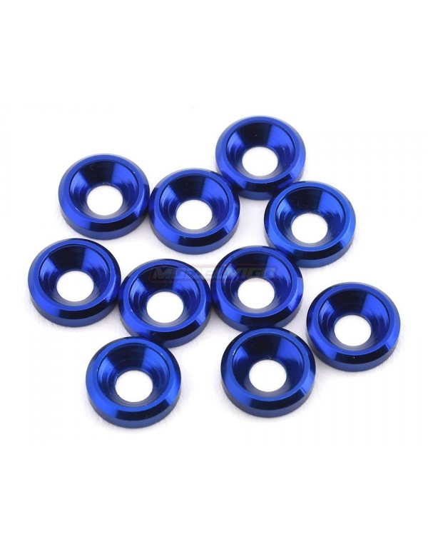 MDV ARANDELAS ALUMINIO CÓNICA M3 AZUL (10pcs)