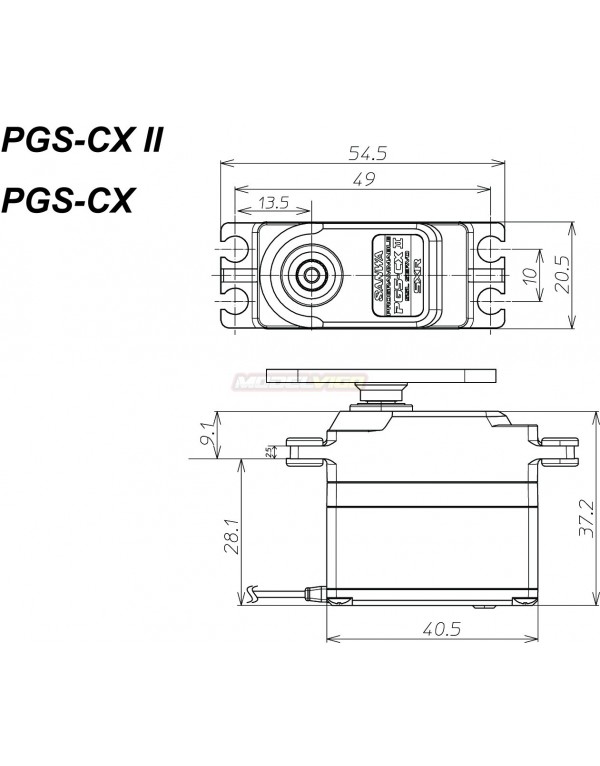 SANWA PGS-CX2 SXR (0.11s/26.5kg/7.4V )