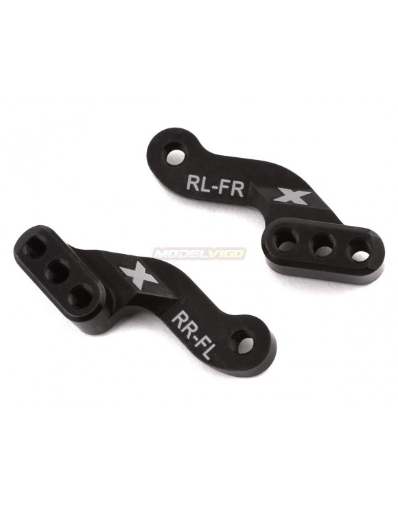 GT ALU SHOCK PLATE - SWISS 7075 T6 (L+R) - XRAY