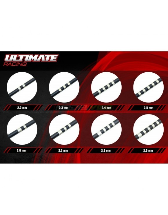 BARRA ESTABILIZADORA ULTIMATE TRAS. 2,9MM MUGEN, ASSOCIATED, XRAY (1U.)