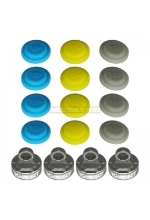 RC PROJECT TAPONES AMORTIGUADOR ASSOCIATED RC8 + MEMBRANAS