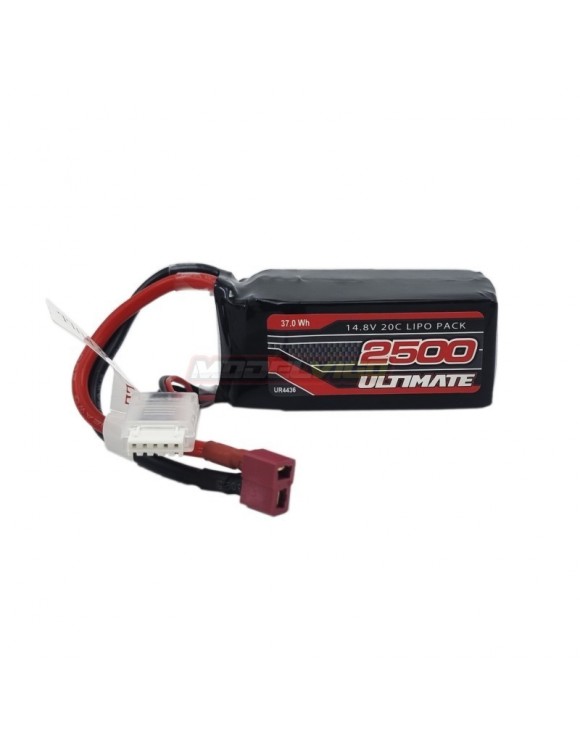 BATERÍA ULTIMATE LIPO SOFT CASE 14,8V. 2500MAH 20C T-DEAN CAJA ARRANCADORA