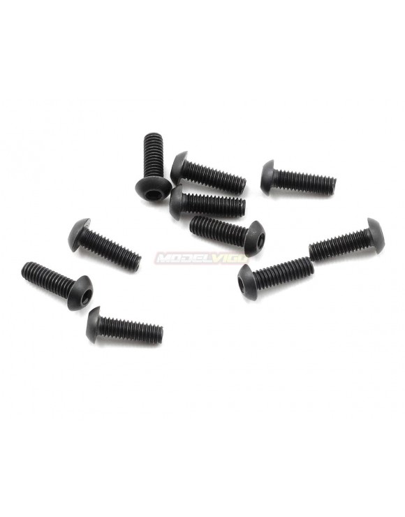 ProTek RC 2.5x8mm "High Strength" Button Head Screws (10)