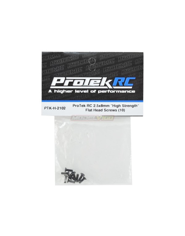 ProTek RC 2.5x8mm "High Strength" Flat Head Screws