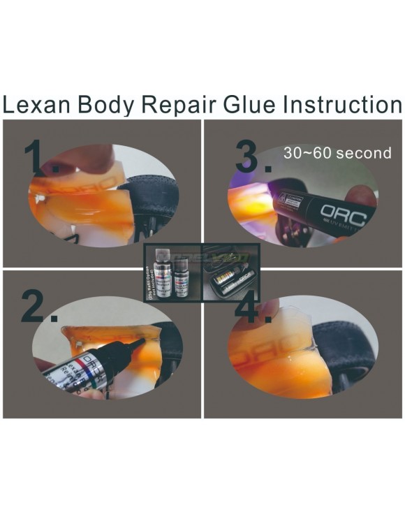 ORCA body reinforce repair glue w/UV Eitter