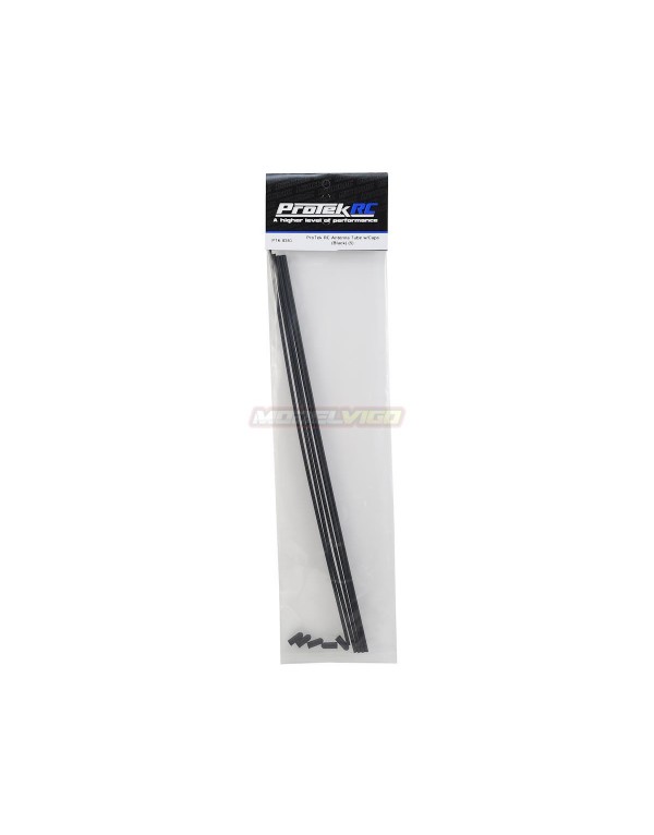 ProTek RC Antenna Tube w/Caps (Black) (5)