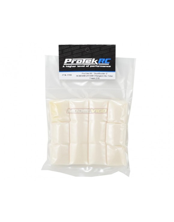 ProTek RC "DustBuster 2" TLR Style Air Filter Foam (12) (RC8B3/8IGHT/D817/SRX8/NB48 2.0)