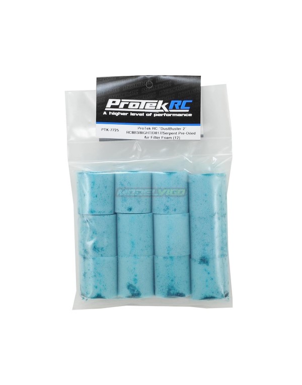 ProTek RC "DustBuster 2" TLR Style Pre-Oiled Air Filter Foam (12) (RC8B3/RC8B4/RC8T4/8IGHT/D817/SRX8/NB, NT48 2.0, 2.1)
