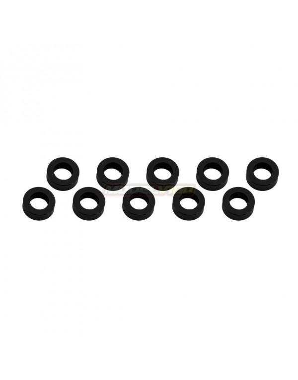 ALUMINUM SHIM (3x6x1mm) BLACK (10pcs)