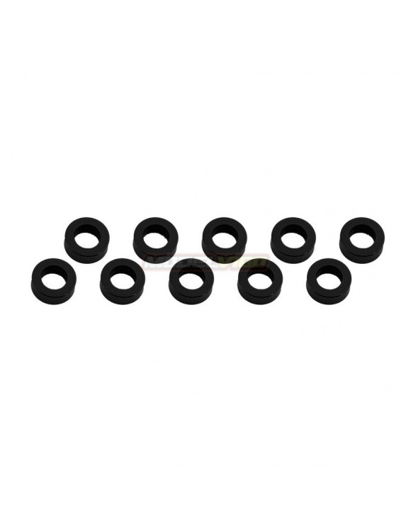 ALUMINUM SHIM (3x6x2mm) BLACK (10pcs)