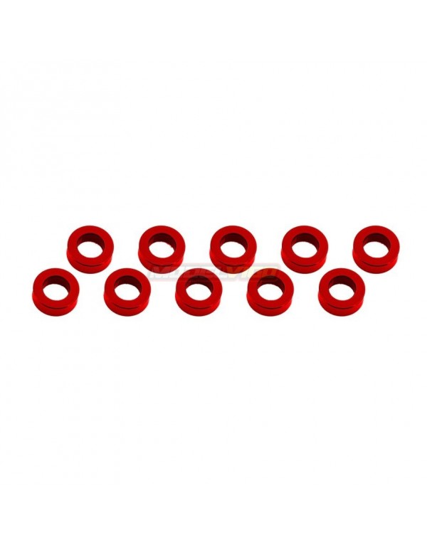 ALUMINUM SHIM (3x6x1mm) RED (10pcs)