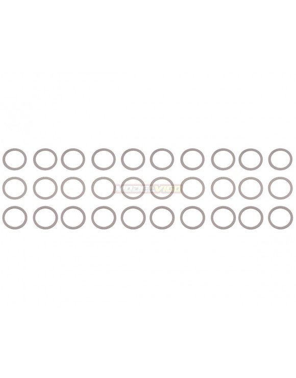 Yeah Racing 8x10mm Stainless Steel Washer Shim Set (30) (0.1, 0.2, 0.3mm)