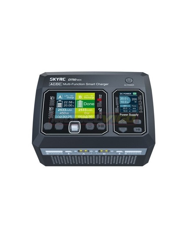 Cargador D750 lipo 1-8s 32a 500w ac skyrc