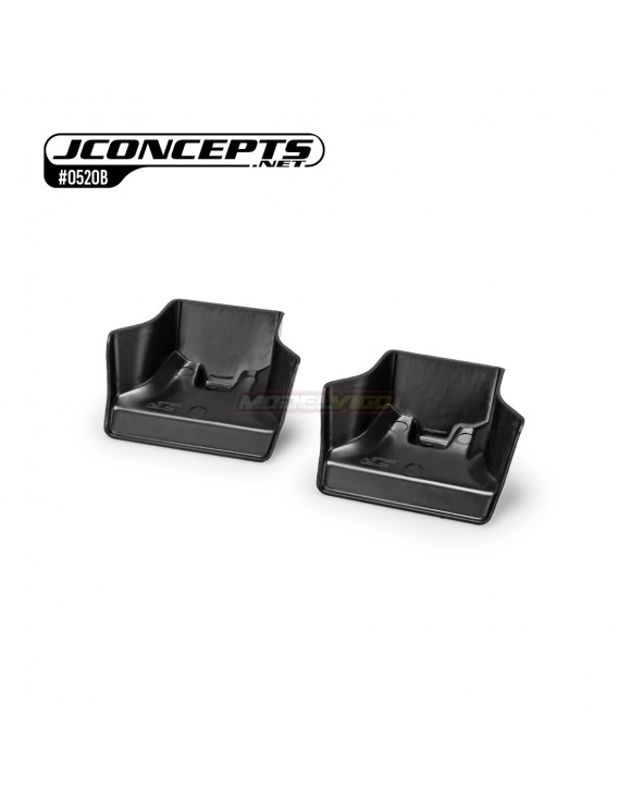 JConcepts Mugen MBX8 | MBX-8e | Sworkz S35-4 Evo injection molded front wing, black - 2pc